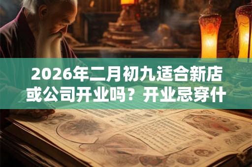 2026年二月初九适合新店或公司开业吗？开业忌穿什么颜色的衣服？