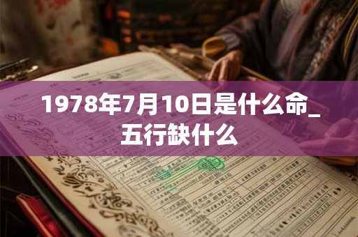 1978年7月10日是什么命_五行缺什么