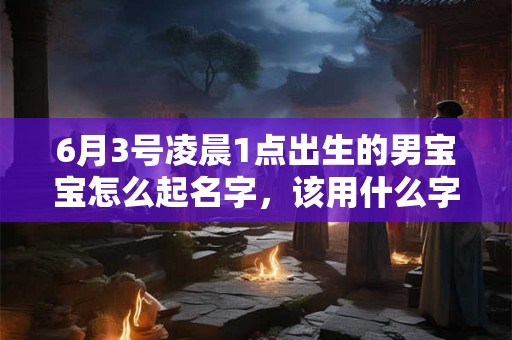 6月3号凌晨1点出生的男宝宝怎么起名字，该用什么字好