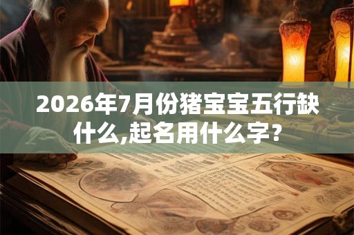 2026年7月份猪宝宝五行缺什么,起名用什么字? 2026年7月份猪宝宝五行缺什么,起名用什么字?