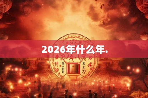 2026年什么年.