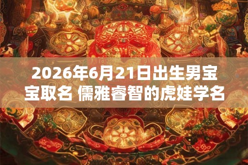 2026年6月21日出生男宝宝取名 儒雅睿智的虎娃学名