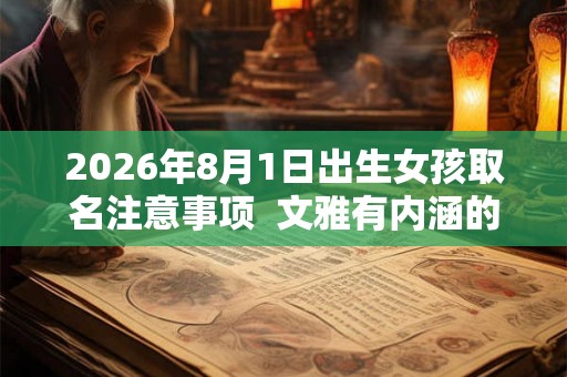 2026年8月1日出生女孩取名注意事项  文雅有内涵的名字鉴赏