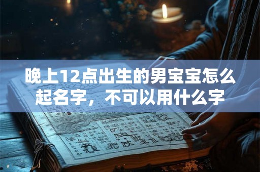 晚上12点出生的男宝宝怎么起名字，不可以用什么字