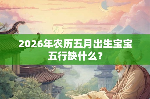 2026年农历五月出生宝宝五行缺什么？