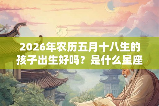 2026年农历五月十八生的孩子出生好吗？是什么星座的？