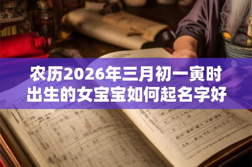 农历2026年三月初一寅时出生的女宝宝如何起名字好听，五行属什么