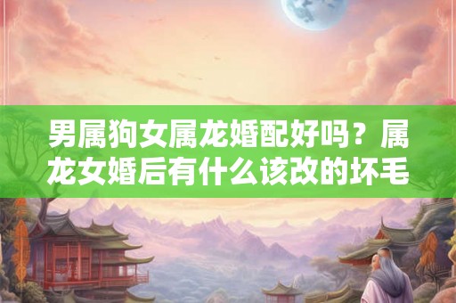 男属狗女属龙婚配好吗？属龙女婚后有什么该改的坏毛病？