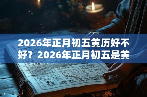 2026年正月初五黄历好不好？2026年正月初五是黄道吉日吗？