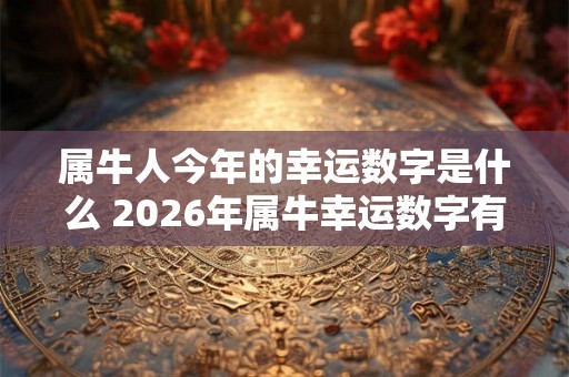 属牛人今年的幸运数字是什么 2026年属牛幸运数字有哪些