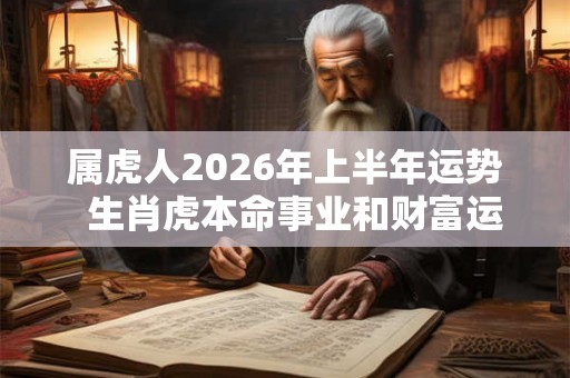 属虎人2026年上半年运势  生肖虎本命事业和财富运程
