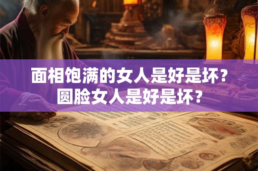 面相饱满的女人是好是坏？圆脸女人是好是坏？