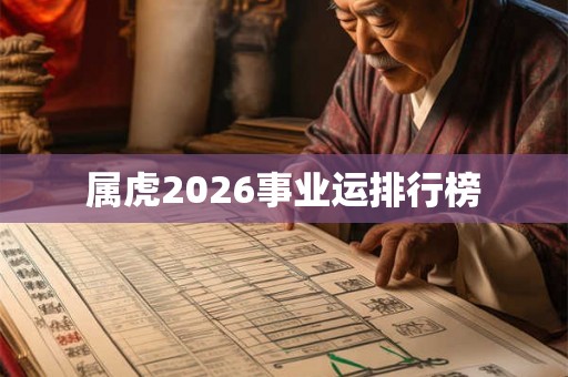 属虎2026事业运排行榜