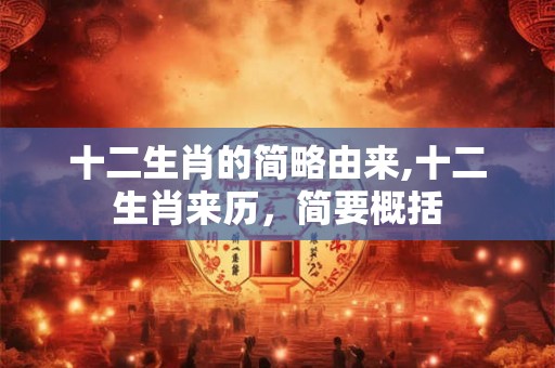 十二生肖的简略由来,十二生肖来历，简要概括