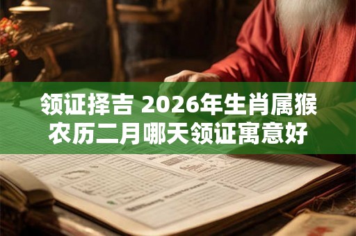 领证择吉 2026年生肖属猴农历二月哪天领证寓意好