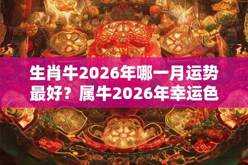 生肖牛2026年哪一月运势最好?属牛2026年幸运色是什么? 生肖牛2026年哪一月运势最好?属牛2026年幸运色是什么?
