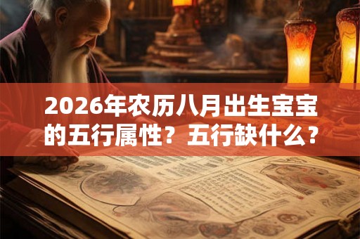 2026年农历八月出生宝宝的五行属性？五行缺什么？