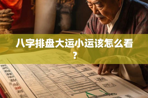 八字排盘大运小运该怎么看? 八字排盘大运小运该怎么看?