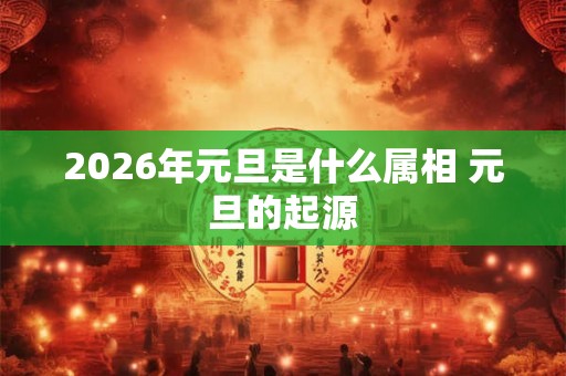 2026年元旦是什么属相 元旦的起源