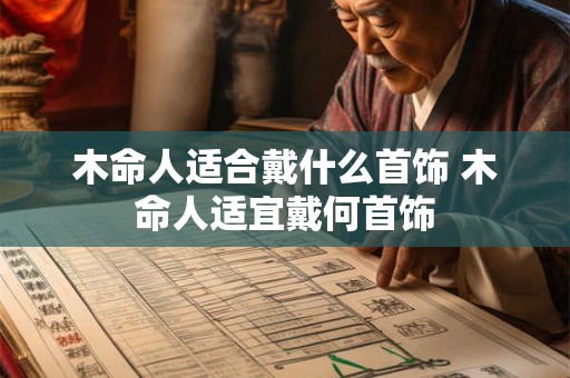 木命人适合戴什么首饰 木命人适宜戴何首饰 木命人适合戴什么首饰 木命人适宜戴何首饰