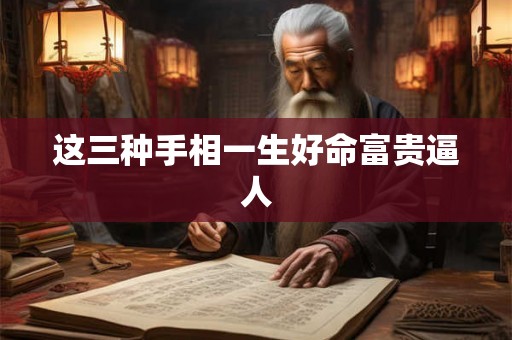 这三种手相一生好命富贵逼人