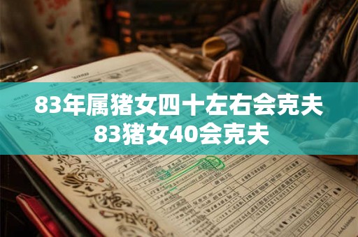 83年属猪女四十左右会克夫 83猪女40会克夫