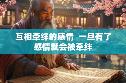 互相牵绊的感情  一旦有了感情就会被牵绊