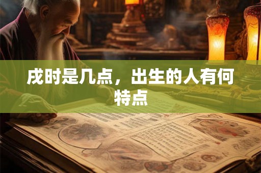 戌时是几点，出生的人有何特点