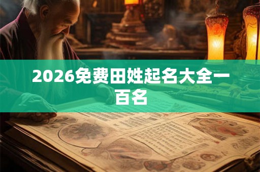 2026免费田姓起名大全一百名 2026免费田姓起名大全一百名