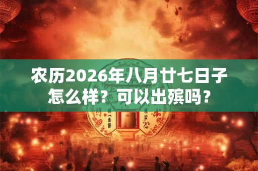 农历2026年八月廿七日子怎么样?可以出殡吗? 农历2026年八月廿七日子怎么样?可以出殡吗?