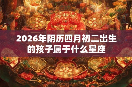 2026年阴历四月初二出生的孩子属于什么星座 2026年阴历四月初二出生的孩子属于什么星座