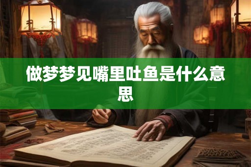 做梦梦见嘴里吐鱼是什么意思