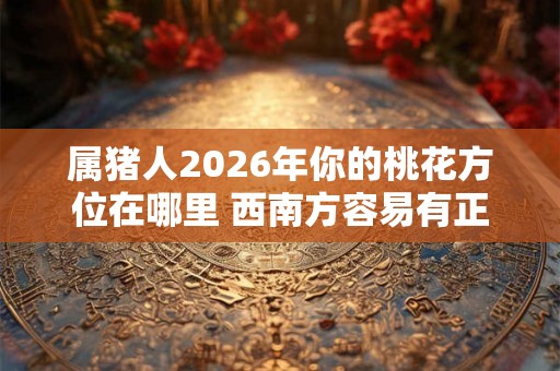 属猪人2026年你的桃花方位在哪里 西南方容易有正缘