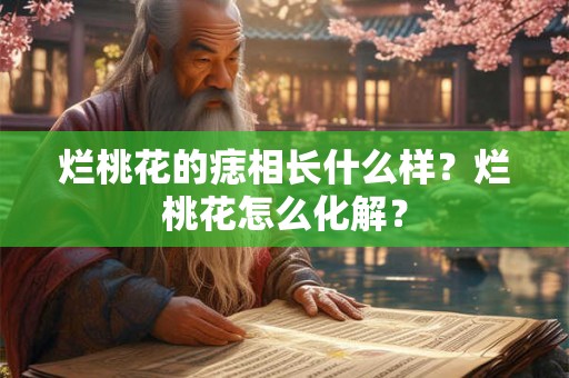 烂桃花的痣相长什么样？烂桃花怎么化解？