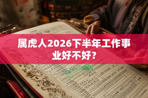 属虎人2026下半年工作事业好不好？