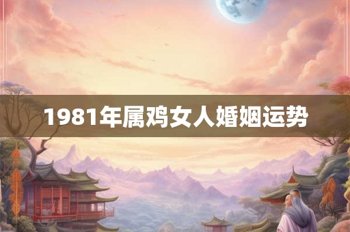 1981年属鸡女人婚姻运势