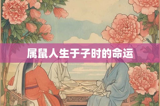 属鼠人生于子时的命运