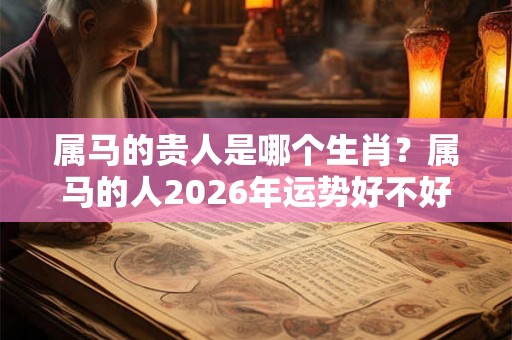 属马的贵人是哪个生肖？属马的人2026年运势好不好？