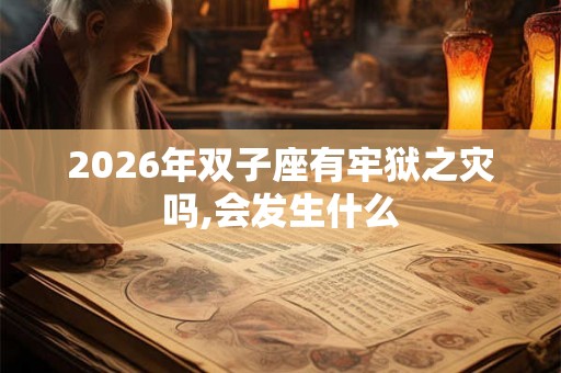 2026年双子座有牢狱之灾吗,会发生什么