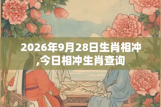 2026年9月28日生肖相冲,今日相冲生肖查询 2026年9月28日生肖相冲,今日相冲生肖查询