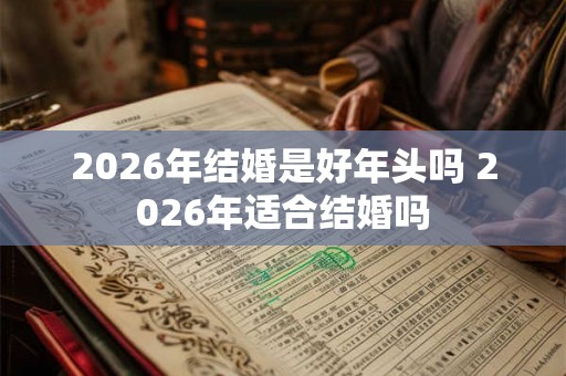 2026年结婚是好年头吗 2026年适合结婚吗