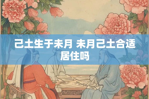 己土生于未月 未月己土合适居住吗