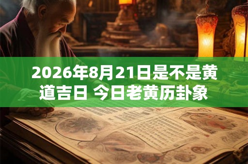 2026年8月21日是不是黄道吉日 今日老黄历卦象