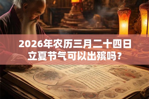 2026年农历三月二十四日立夏节气可以出殡吗? 2026年农历三月二十四日立夏节气可以出殡吗?