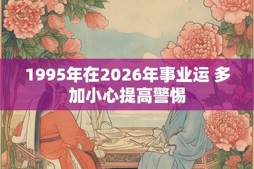 1995年在2026年事业运 多加小心提高警惕 1995年在2026年事业运 多加小心提高警惕