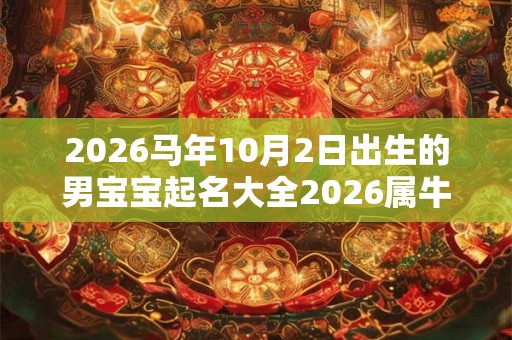 2026马年10月2日出生的男宝宝起名大全2026属牛