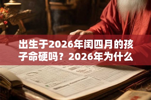 出生于2026年闰四月的孩子命硬吗？2026年为什么是闰四月？