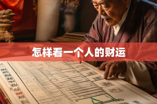 怎样看一个人的财运 怎样看一个人的财运
