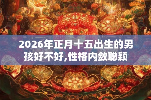 2026年正月十五出生的男孩好不好,性格内敛聪颖
