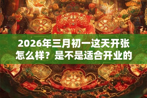 2026年三月初一这天开张怎么样？是不是适合开业的日子？